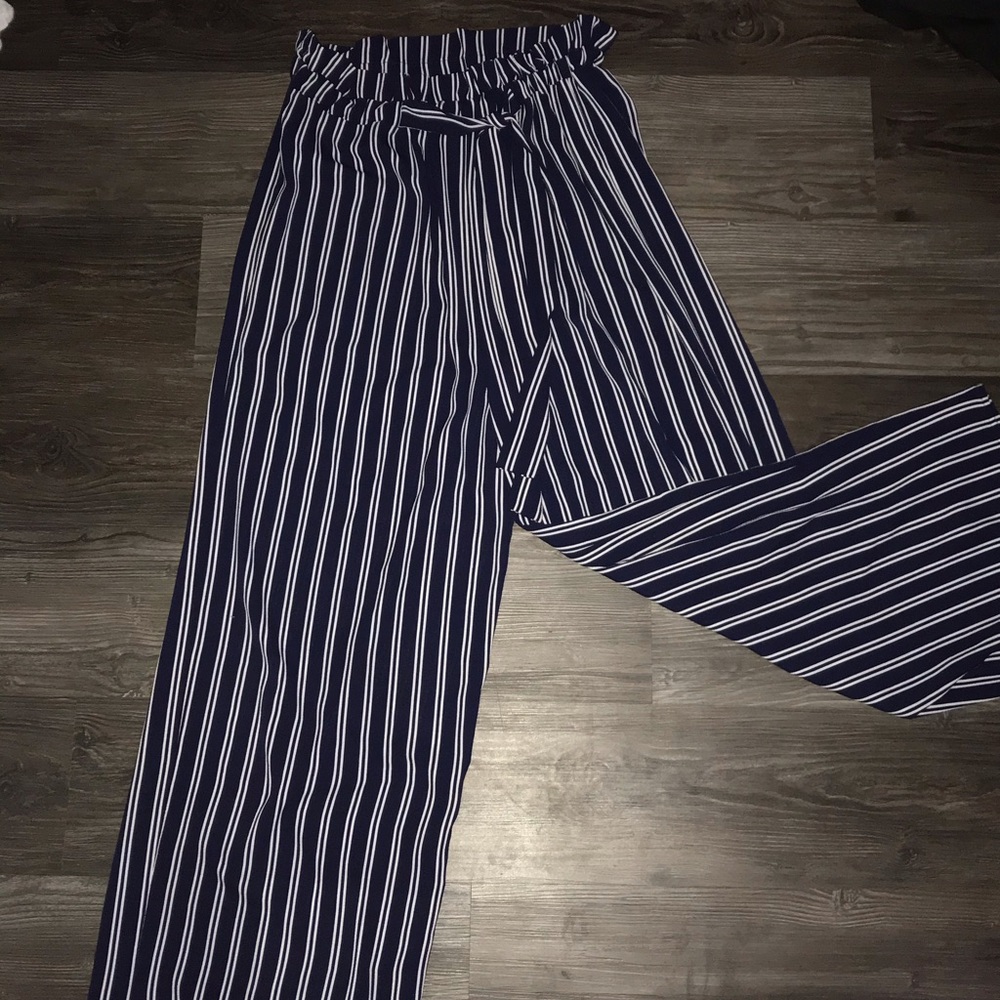 Navy Blue Drawstring Dress Pants size LARGE